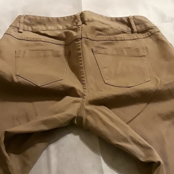 LANE BRYANT SHIMMERY GOLD PANTS - Picture 6 of 8